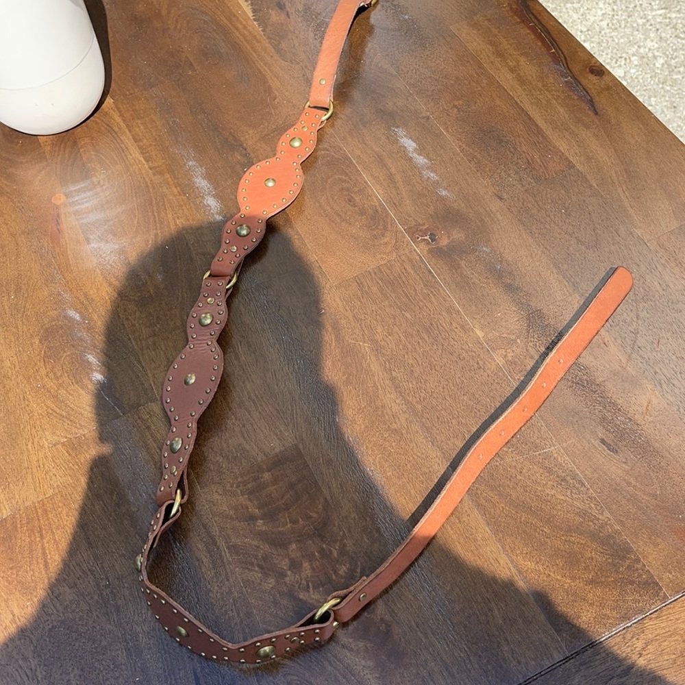 Leather belt